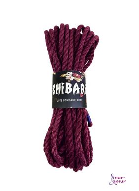 Джутова мотузка для шібарі Feral Feelings Shibari Rope, 8 м фіолетова фото і опис