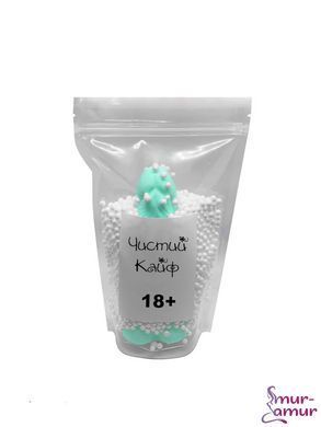 Мыло в форме пениса Чистий Кайф Turquoise size L, крафтовое мыло-член, натуральное