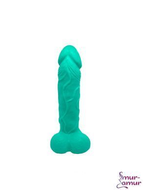 Мыло в форме пениса Чистий Кайф Turquoise size L, крафтовое мыло-член, натуральное
