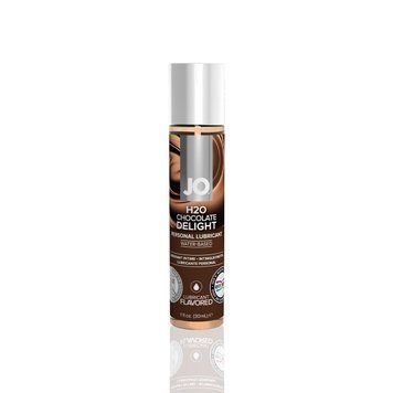 Смазка на водной основе JO H2O &mdash; Chocolate Delight (30 мл) без сахара, растительный глицерин фото и описание