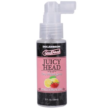 Увлажняющий оральный спрей Doc Johnson GoodHead – Juicy Head Dry Mouth Spray – Pink Lemonade 59мл фото и описание