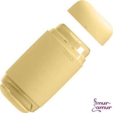 Мастурбатор TENGA PUFFY Custard Yellow, ультрам&rsquo;який матеріал, багаторазовий, наскрізний фото і опис