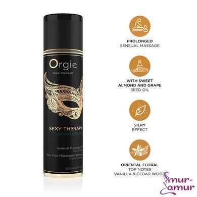 Масажна олія Orgie &ndash; Sexy Therapy Aphrodisiac (200 мл), гібридна фото і опис