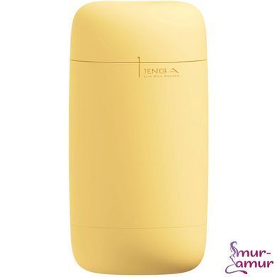 Мастурбатор TENGA PUFFY Custard Yellow, ультрам&rsquo;який матеріал, багаторазовий, наскрізний фото і опис