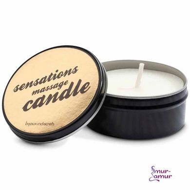 Масажна свічка Bijoux Indiscrets Scented Massage Candle (35 г), жасмин-троянда фото і опис