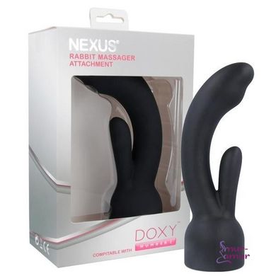 Насадка для вібромасажера Doxy Number 3 - Nexus Rabbit Massager у вигляді вібратора-кролика фото і опис
