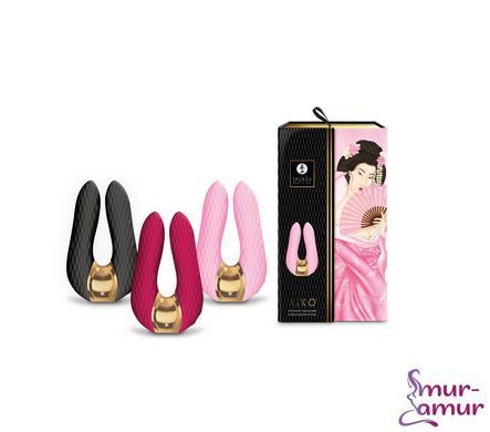 Вібратор для клітора Shunga Aiko Raspberry, гнучкі кінчики