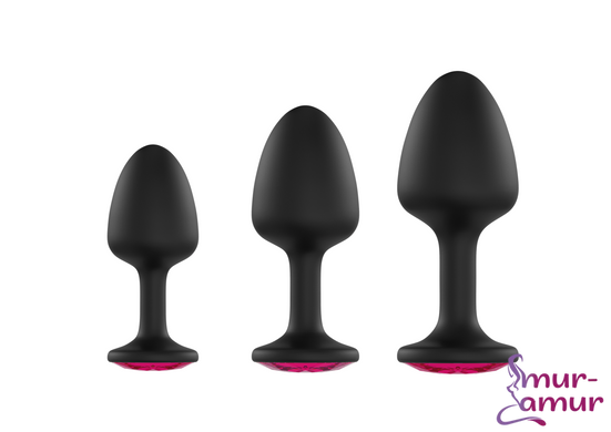 Анальная пробка Dorcel Geisha Plug Ruby XL с шариком внутри, создает вибрации, макс диаметр 4,5см