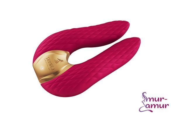 Вібратор для клітора Shunga Aiko Raspberry, гнучкі кінчики