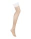 Чулки Obsessive Heavenlly stockings M/L, широкая резинка фото