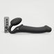 Безремневой страпон с вибрацией Strap-On-Me Vibrating Black L, диаметр 3,7см, пульт ДУ, регулируемый фото