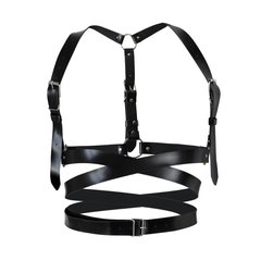 Кожаная портупея Art of Sex - Melani Leather harness, Черная XS-M фото и описание