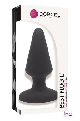 Анальна пробка Dorcel Best Plug L м'який soft-touch силікон, макс. діаметр 5,1 см фото і опис