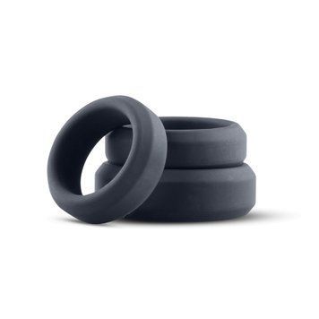 Набор эрекционных колец Boners 3 Ring kit (flat rings), 3; 3,5 и 4 см фото и описание