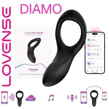 Смарт кільце-насадка на член Lovense Diamo Cock Ring фото і опис