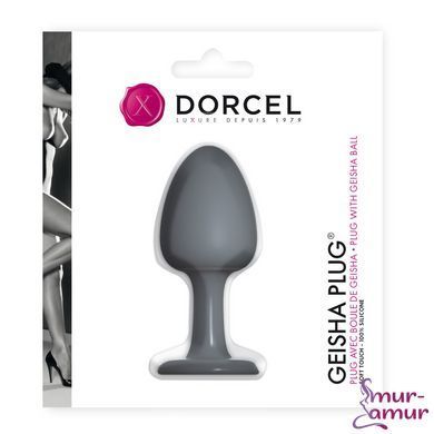 Анальна пробка Dorcel Geisha Plug з кулькою всередині, створює вібрації, макс. діаметр 3,2см