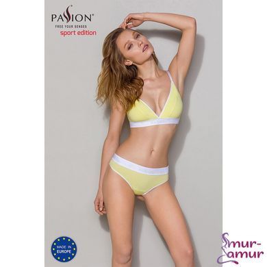 Спортивний топ з подвійними бретелями Passion PS007 TOP XL, yellow фото і опис