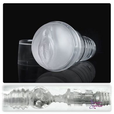 Мастурбатор вагина Fleshlight Ice Lady Crystal, полупрозрачный материал и корпус фото и описание