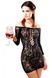 Платье-сетка с декольте Anne De Ales FETISH DINNER Black XL, спущенное плечо фото