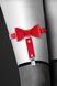 Гартер на ногу Bijoux Pour Toi - WITH BOW Red, сексуальная подвязка с бантиком, экокожа фото
