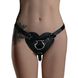 Трусики Сердце для страпона из натуральной кожи Feral Feelings - Hearts Strap-on Belt Black фото