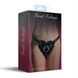 Трусики Сердце для страпона из натуральной кожи Feral Feelings - Hearts Strap-on Belt Black фото