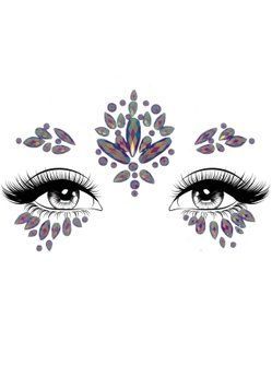 Стрази-прикраси для обличчя Leg Avenue Verity face jewels sticker, наліпки фото і опис