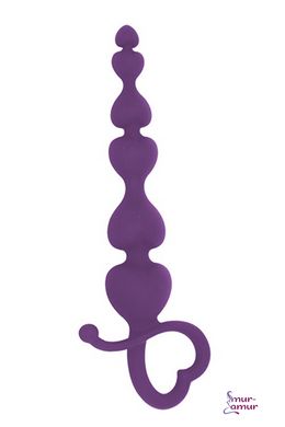 Анальні буси MAI Attraction Toys №79 Purple, довжина 18см, діаметр 3,1см фото і опис