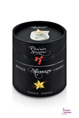 Массажная свеча Plaisirs Secrets Vanilla (80 мл) в подарочной упаковке фото и описание