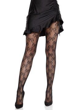 Колготки Leg Avenue Bow Net Tights One Size фото и описание