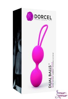 Вагинальные шарики Dorcel Dual Balls Magenta, диаметр 3,6см, вес 55гр