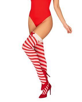 Чулки Obsessive Kissmas stockings L/XL фото и описание