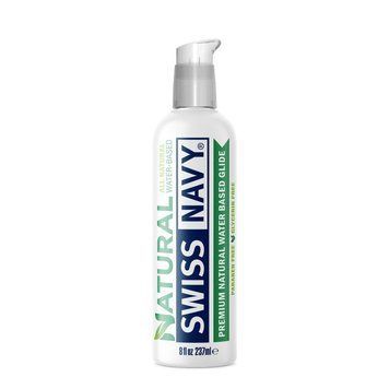Лубрикант на водній основі Swiss Navy NATURAL All Natural, 237 мл, для чутливої ​​шкіри фото і опис