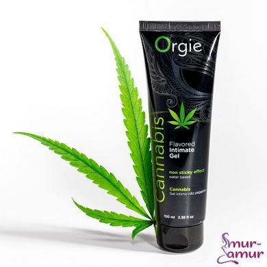 Лубрикант на водной основе Orgie Lube Tube Cannabis, 100 мл, съедобный, с маслом семян конопли фото и описание