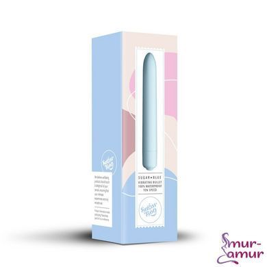 Мини-вибратор SugarBoo Sugar Blue, 10 уровней интенсивности