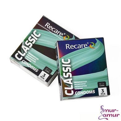 Презервативи Holographic Recare Classic Condoms 3 шт, класичні