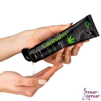 Лубрикант на водной основе Orgie Lube Tube Cannabis, 100 мл, съедобный, с маслом семян конопли фото и описание