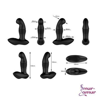 Масажер простати Nexus Thrust Prostate Edition, вібрація та пульсація, пульт ДК фото і опис