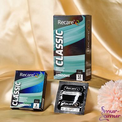 Презервативи Holographic Recare Classic Condoms 3 шт, класичні
