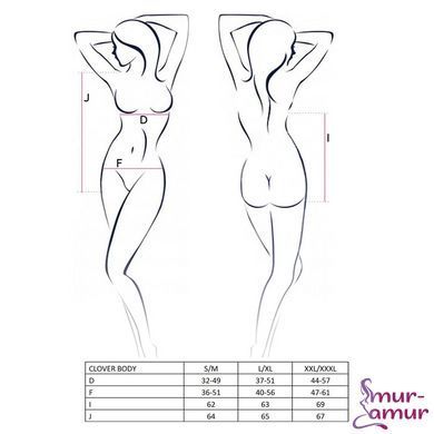 Боді CLOVER BODY black XXL/XXXL - Passion фото і опис