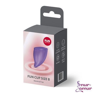 Менструальная чаша Fun Factory FUN CUP SIZE B Black Currant, многоразовая, диаметр 4,3 см, объем 30 мл