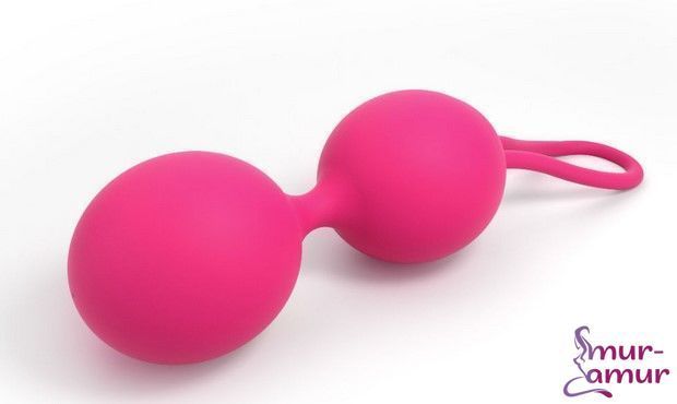 Вагинальные шарики Dorcel Dual Balls Magenta, диаметр 3,6см, вес 55гр