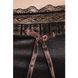 (SALE) Сорочка приталенная EVANE CHEMISE black 6XL/7XL - Passion, трусики, с кружевом фото