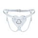 Трусики Сердце для страпона из натуральной кожи Feral Feelings - Hearts Strap-on Belt White фото