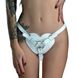 Трусики Серце для страпону з натуральної шкіри Feral Feelings - Hearts Strap-on Belt White фото