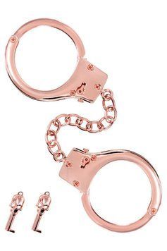 Наручники Fetish Tentation Premium Chick wrist cuffs in rose-gold metal фото и описание