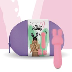 Мини-вибратор FeelzToys Mister Bunny Pink с двумя насадками фото и описание