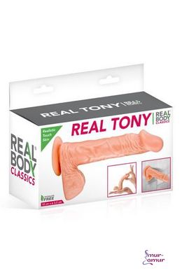 Фалоімітатор Real Body — Real Tony Flash, TPE, діаметр 3,5 см фото і опис