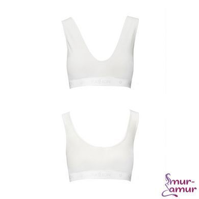 Спортивний топ з еластичної бавовни Passion PS005 TOP XL, white фото і опис