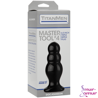 Анальный стимулятор Doc Johnson Titanmen Tools &ndash; Master, диаметр 6,6 см